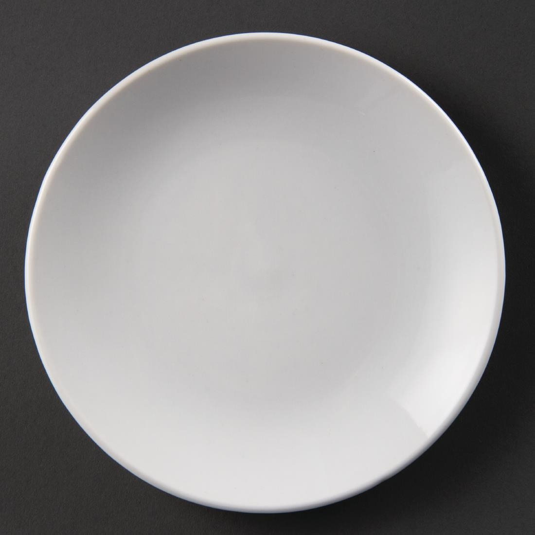 Assiettes plates rondes Olympia Whiteware 150mm (lot de 12)