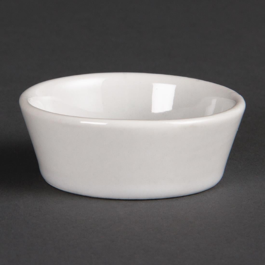 Bols inclinés Olympia Whiteware 50mm (lot de 12)