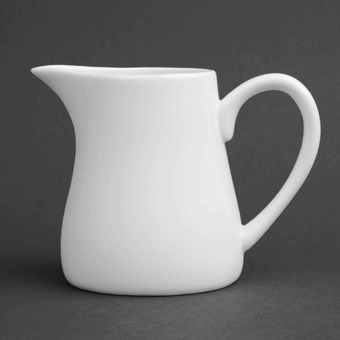 Pots à lait blancs Olympia 212ml (lot de 6)