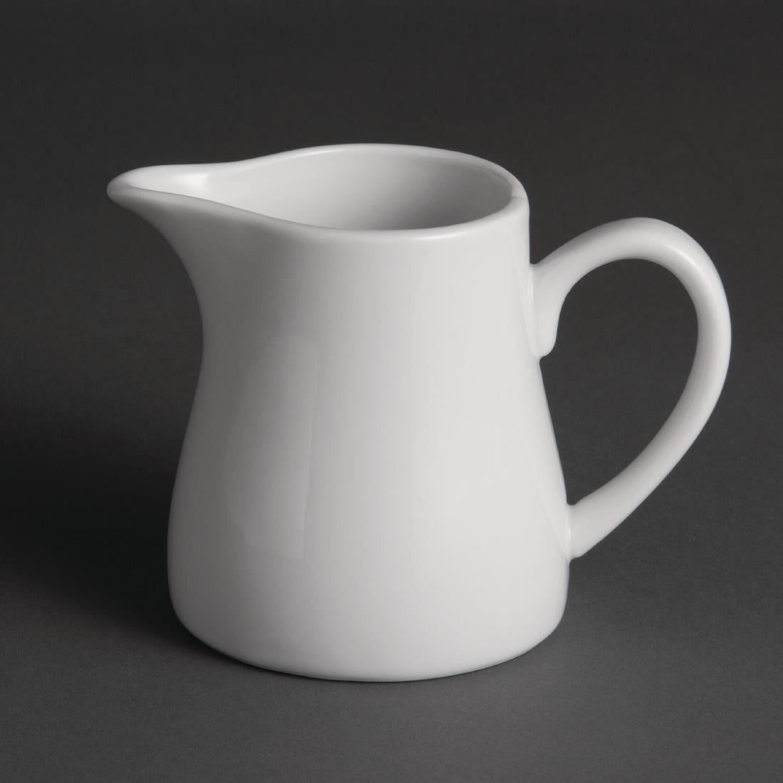 Pots à lait blancs Olympia 305ml (lot de 6)