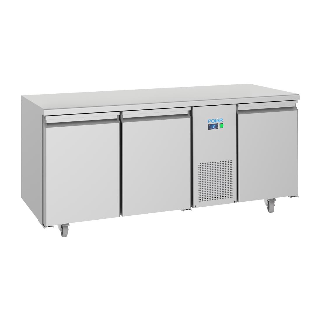 Table réfrigérée négative économe en énergie Polar Série U 3 portes 474L