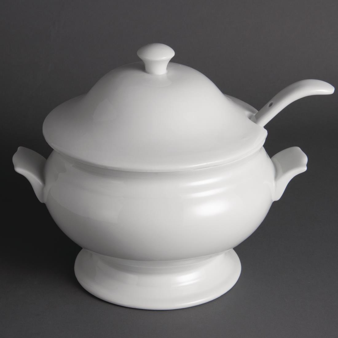 Soupière et louche Olympia Whiteware 2